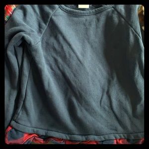 2T Girls Vineyard Vine Sweatshirt w/ plaid detail